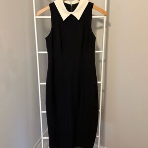 Maggy London Black Sleeveless Sheath Dress